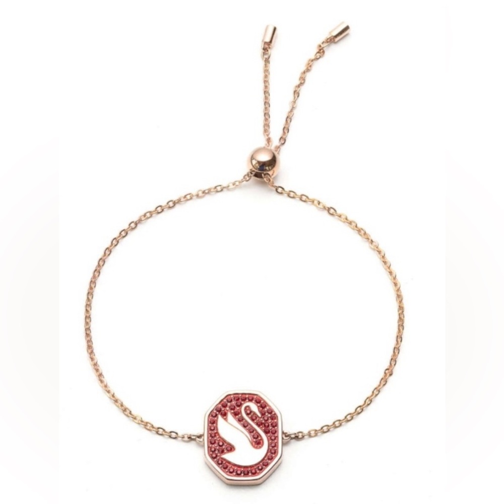 NWT, Swarovski, Swan Adjustable Bracelet Stunning gift $125
